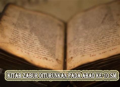 Kitab Zabur diturunkan kepada Nabi